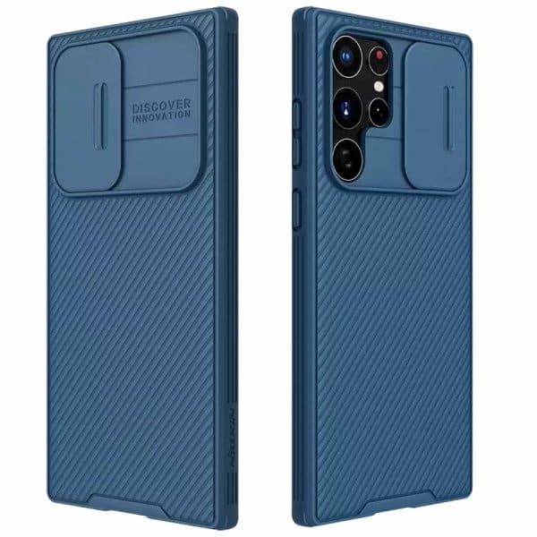 Nillkin Samsung Galaxy S23 Ultra Case, CamShield Series Slim Stylish Protective Case with Slide Camera Cover – Blue Nillkin Samsung Galaxy S23 Ultra Case, CamShield Series Slim Stylish Protective Case with Slide Camera Cover – Blue